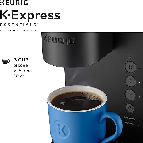 Miniatura 4 de Keurig K-Express - Cafetera K-Express cafetera K-Cup de una sola porción color negro 3 tazas de tamaños 6 8 y 10 onzas depósito extraíble de 36 onzas