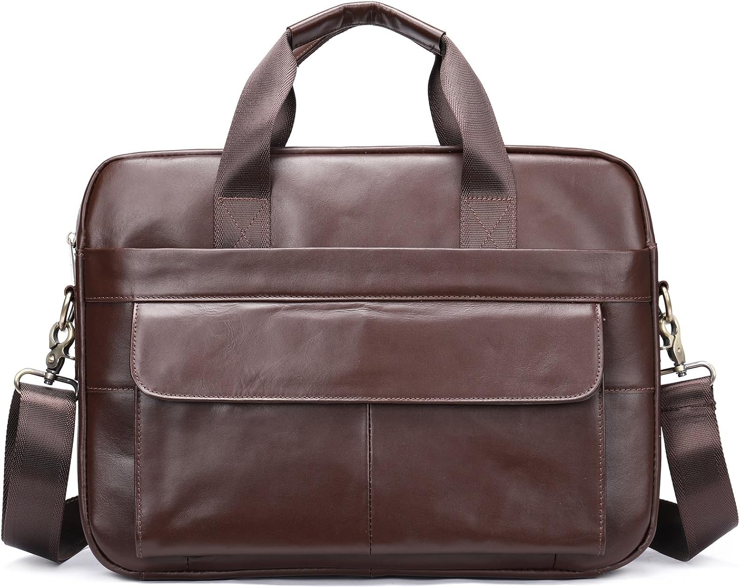 Men's Business Handbag Genuine Leather Briefcase Computer Bag