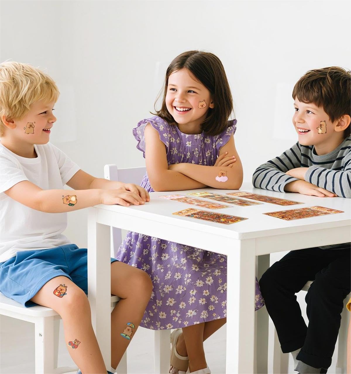 540 PCS Capybara Stickers, 36 Sheets Cute PET Stickers Laptop Water Bottle Sticker for Kids Waterproof Animals Decals Sticker for Adults Teens Kids Classroom Prizes Capybara Stuff Gifts - Image 7