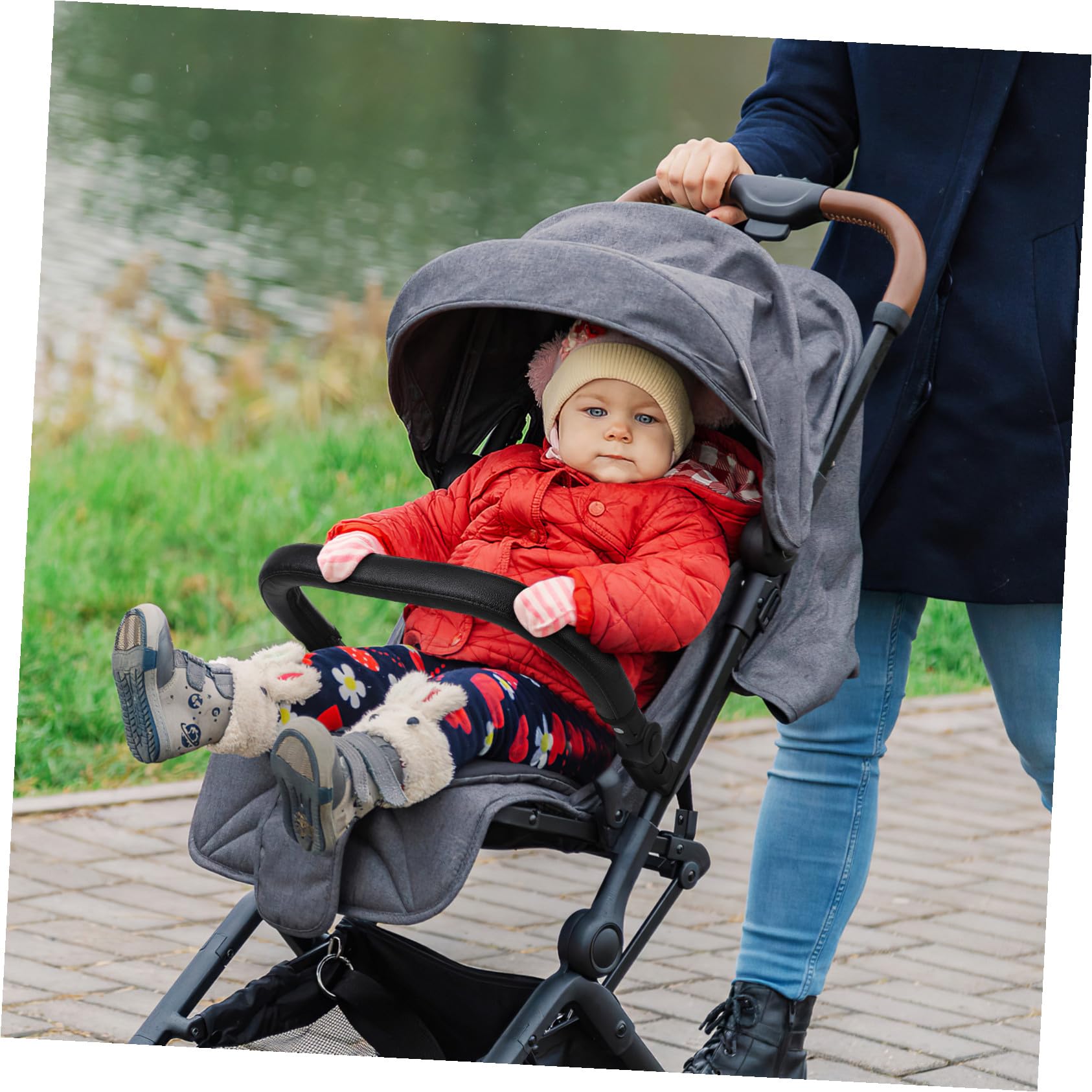 ibasenice Kinderwagen Baby Kinderwagen Stoßstange Neugeborenen Kinderwagen Baby Kinderwagen Armlehne Infant Kinderwagen Querlatte Rollwagen Zubehör Neue Geboren Kinderwagen Joggen