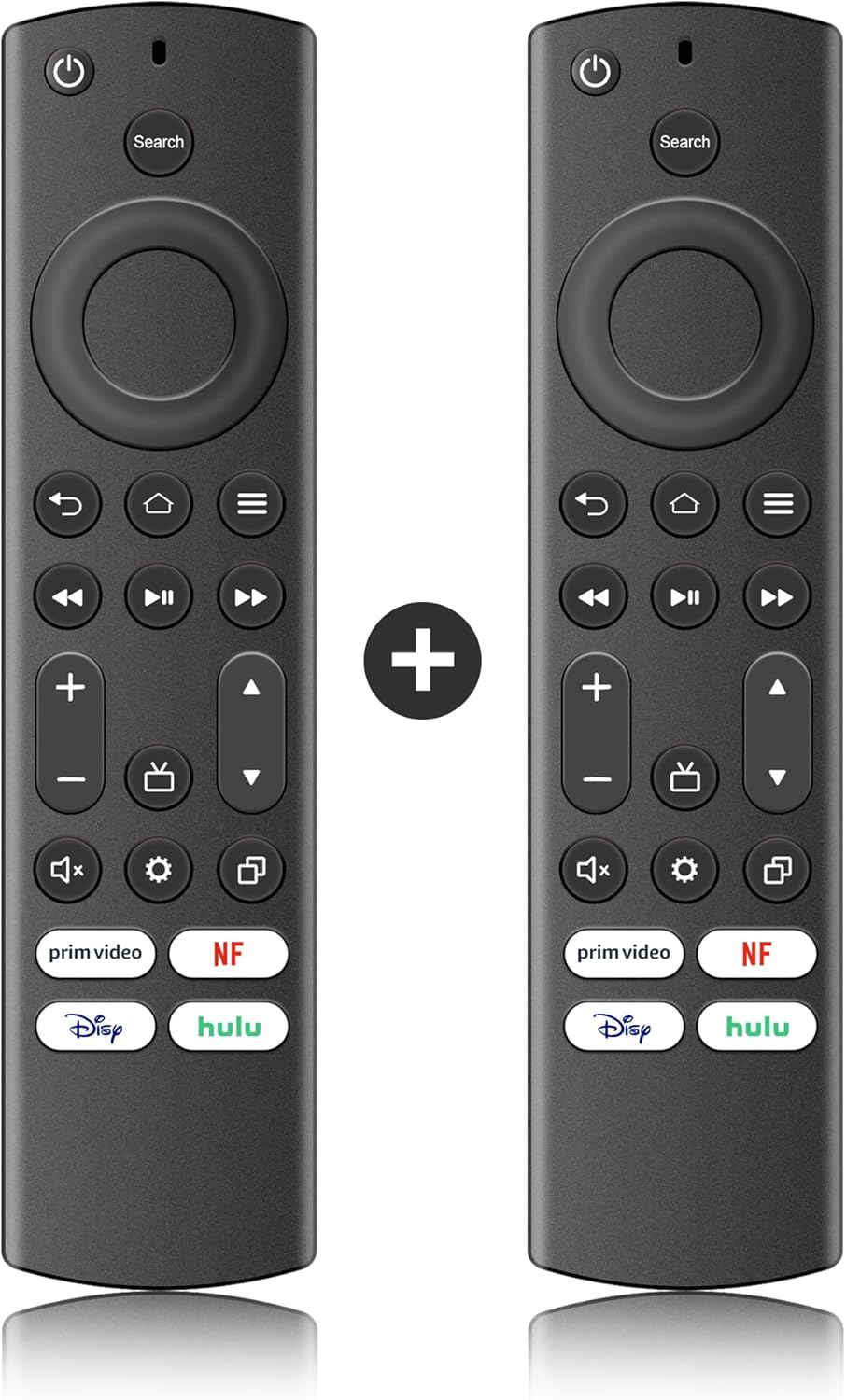 Universal Remote Control 2 Pack for Insignia/Toshiba/Hisense/Pioneer TV & Amazon Omni/ 4-Series TVs – Replacement IR Remote with 4 Shortcut Keys – Not Compatible with TV Stick and Box