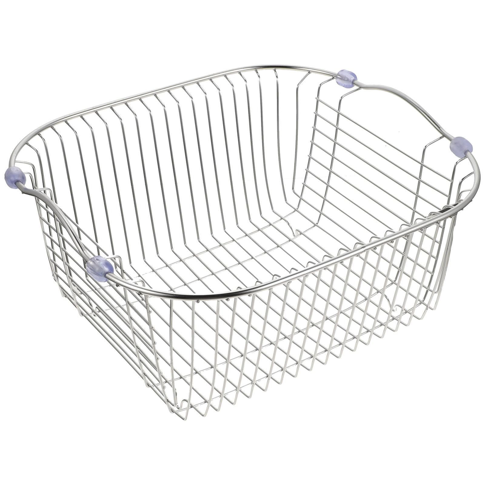 Cesta para lavar verduras y utensilios de drenaje compacta para fregadero de cocina
