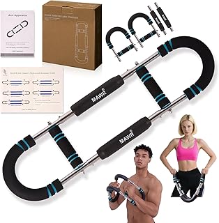 MAWR Adjustable Twister Arm Trainer – 5-Stage Resistance (30-100 lb) Upper-Body Strength, Chest, Biceps & Forearms Exercis…