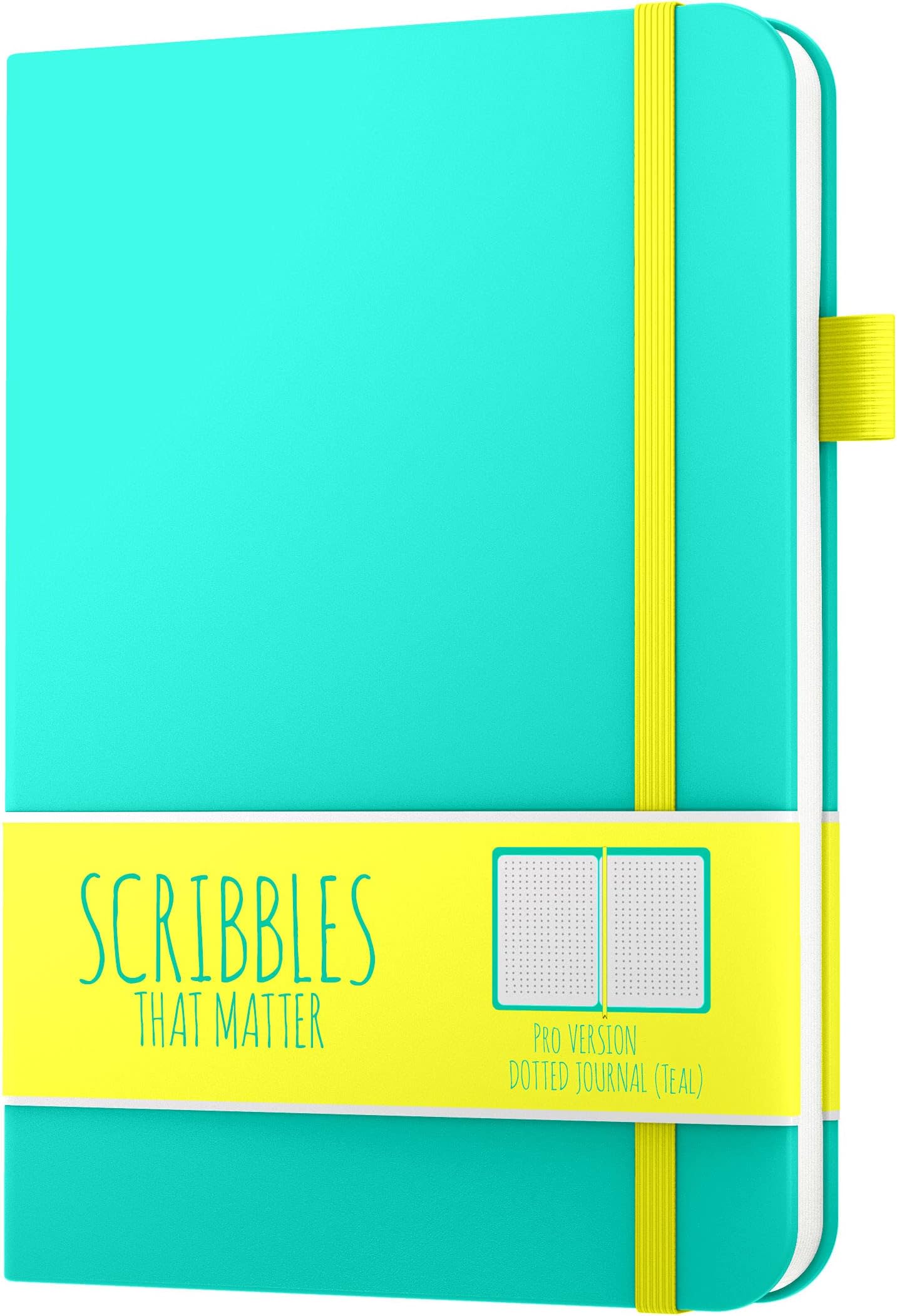 Scribbles That Matter Graph paper journal for writing| 150 pages, 120gsm Thick Paper with Sticky Notes, 2 bookmarks, pen holder, elastic band, (V) leather hard cover graph notebook,5.75x8.2 inches