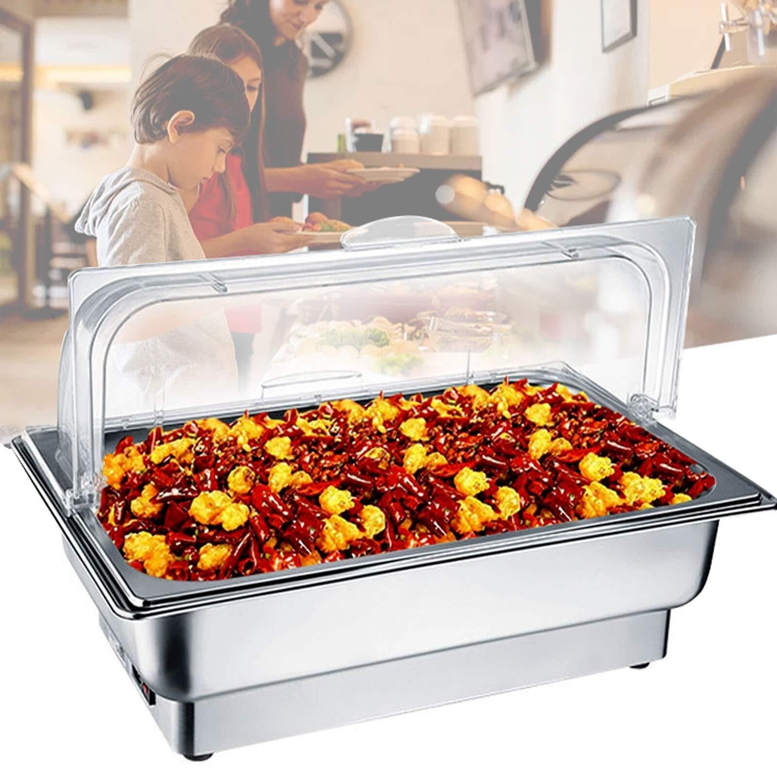 Chauffe-aliments commercial 9L en acier inoxydable de qualité supérieure pour buffets raffinés
