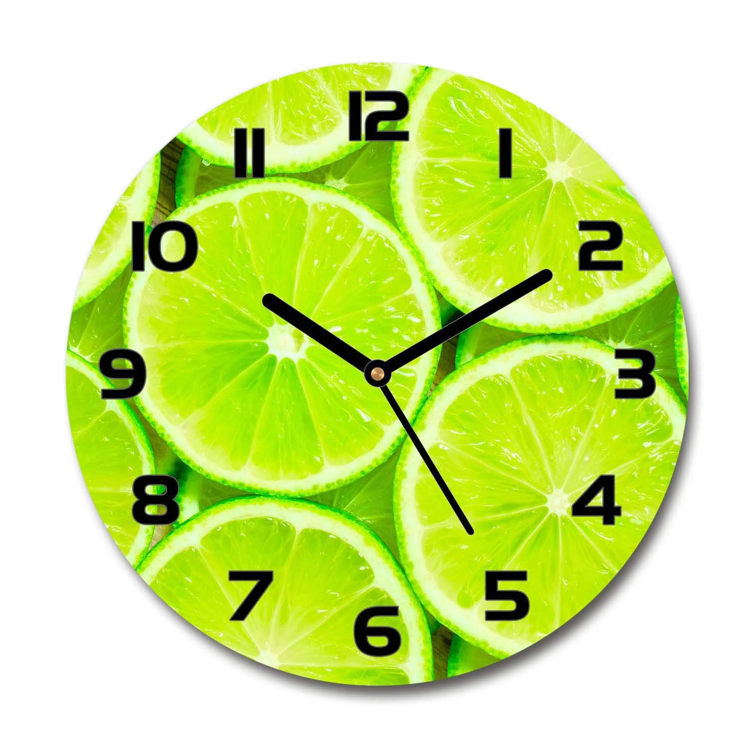 Horloge silencieuse en verre Tulup 60x60cm avec mécanisme sans tic-tac sonore