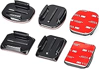 Vista 12 de Soportes adhesivos para casco de montaje plano curvado 3M compatible con GoPro Hero 11, 10, 9, 8, 7, 6, 5, 4, session, 3+, 3, 2, 1, Hero (2018)
