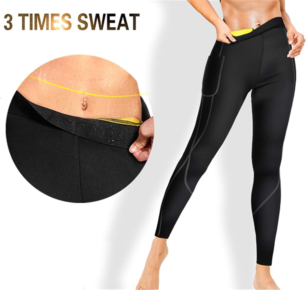 VEOFIT Pantaloni Dimagranti Donna -S- Sauna Guaina Dimagrante Snellente - Foto 5