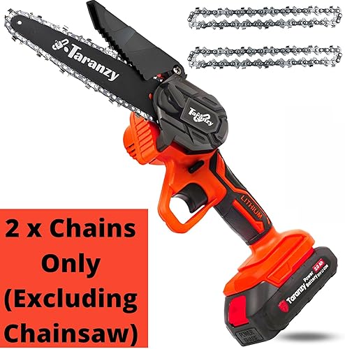Miniatura 2 de Taranzy Mini cadenas de motosierra de 6 pulgadas, juego de 2 cadenas de repuesto para corte de madera