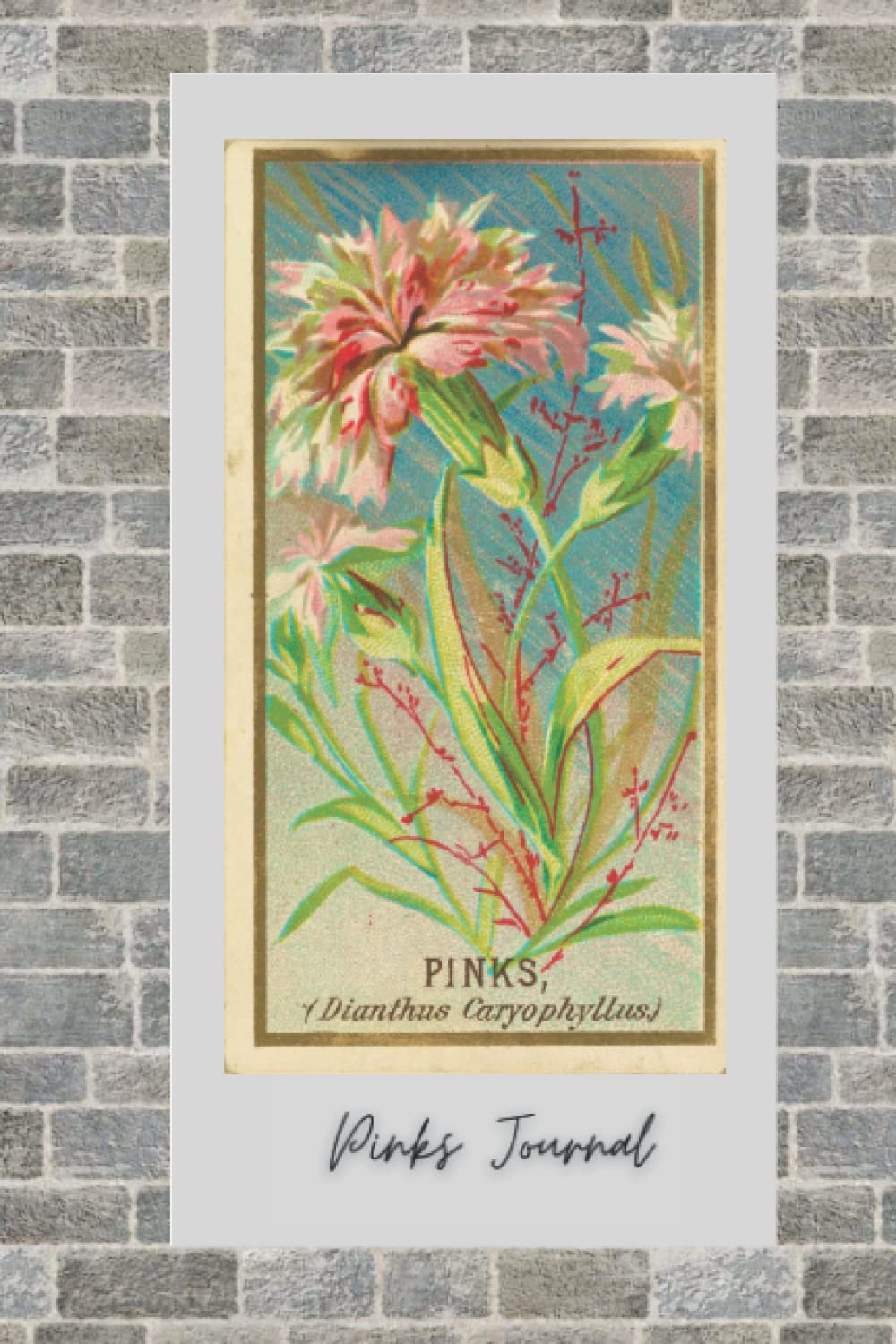 Pinks Journal: A fun little blank notebook with a Vintage Flower on cover.