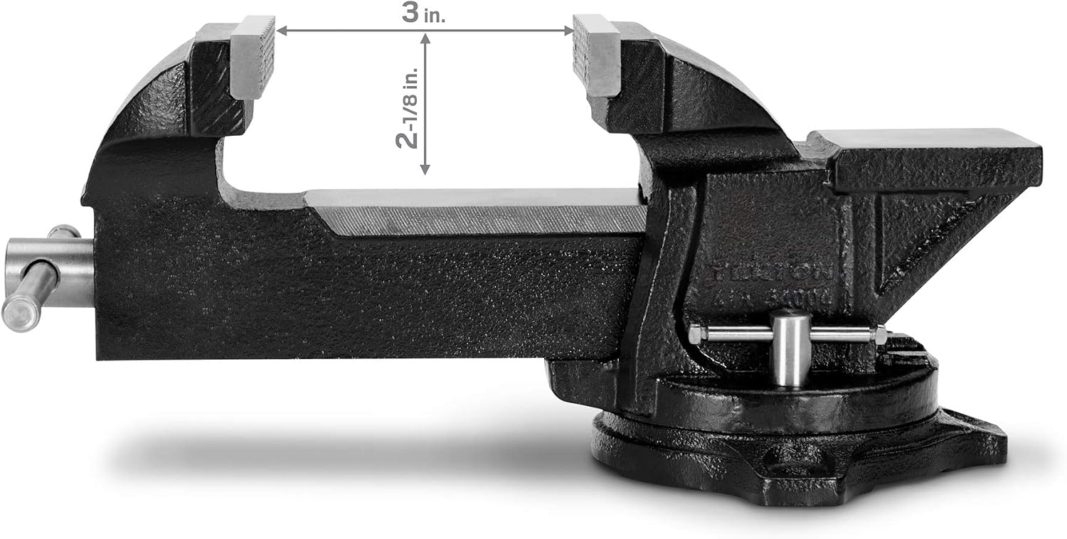 TEKTON 4 Inch Swivel Bench Vise | 54004