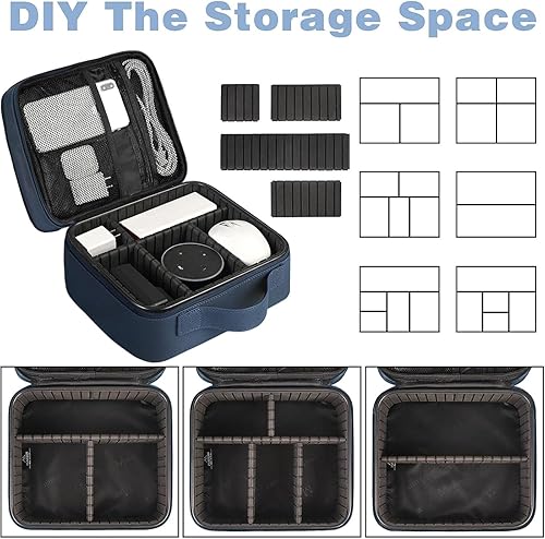 Miniatura 21 de MATEIN Estuche organizador de cables con divisor ajustable, bolsa de archivo de cable de DJ para equipo de DJ, instrumentos de sonido y accesorios