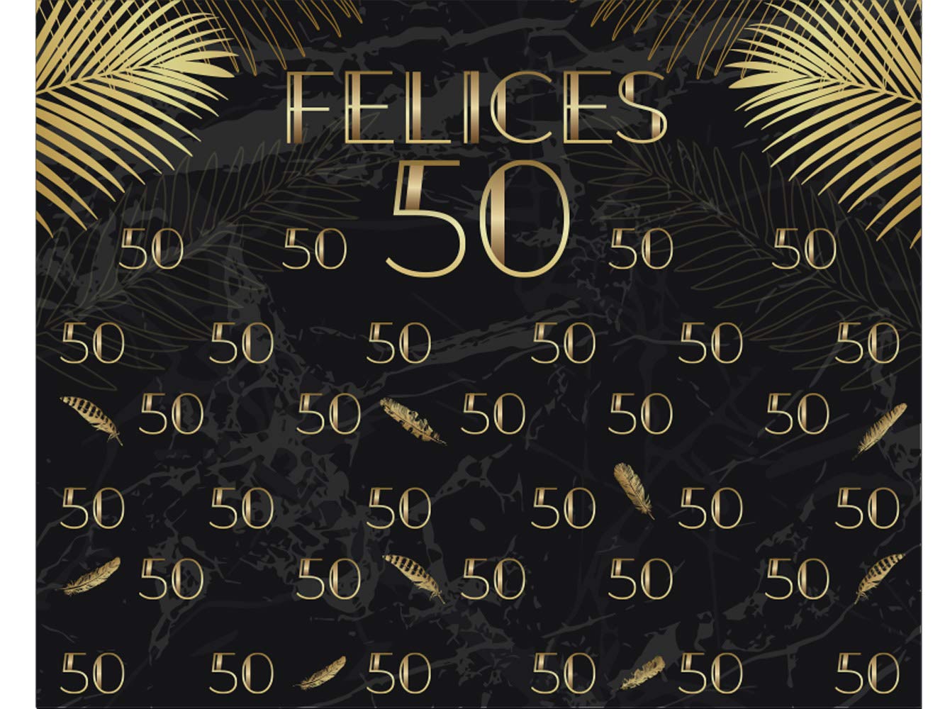 Oedim Photocall X-Banner Extensible 100% Fabulosos 50 | 335x200cm| Regalos para Cumpleaños | Photocall Económico y Original | Ideas para Regalos | Regalos Personalizados de Cumpleaños