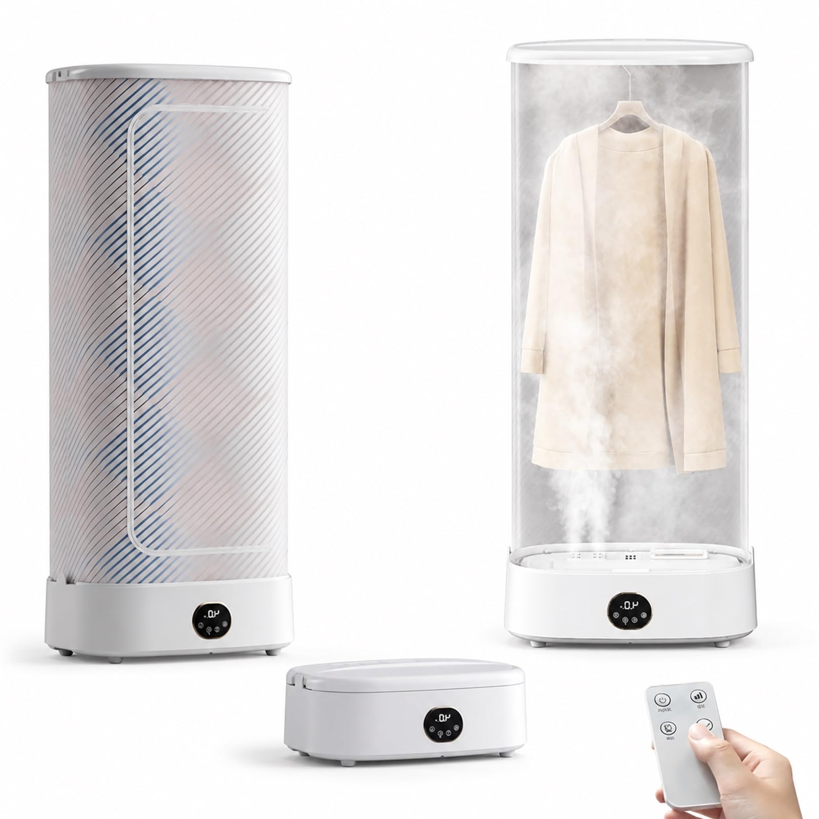 Secadora de ropa portátil y vaporizador vertical de 1000W ideal para pisos pequeños