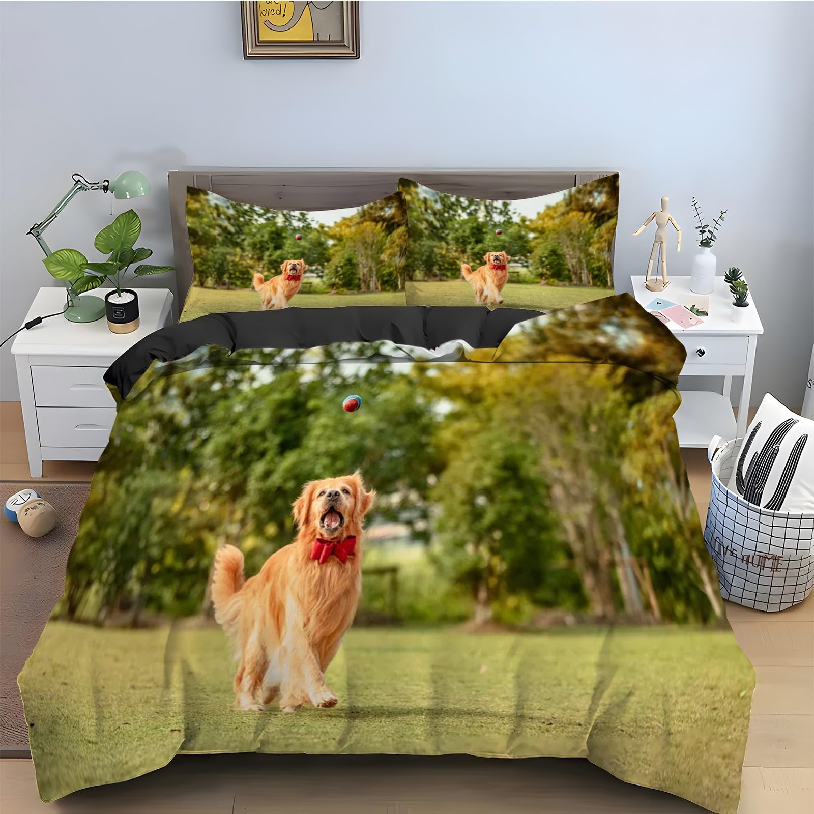 Housse de couette 200x200 microfibre douce avec fermeture éclair pratique