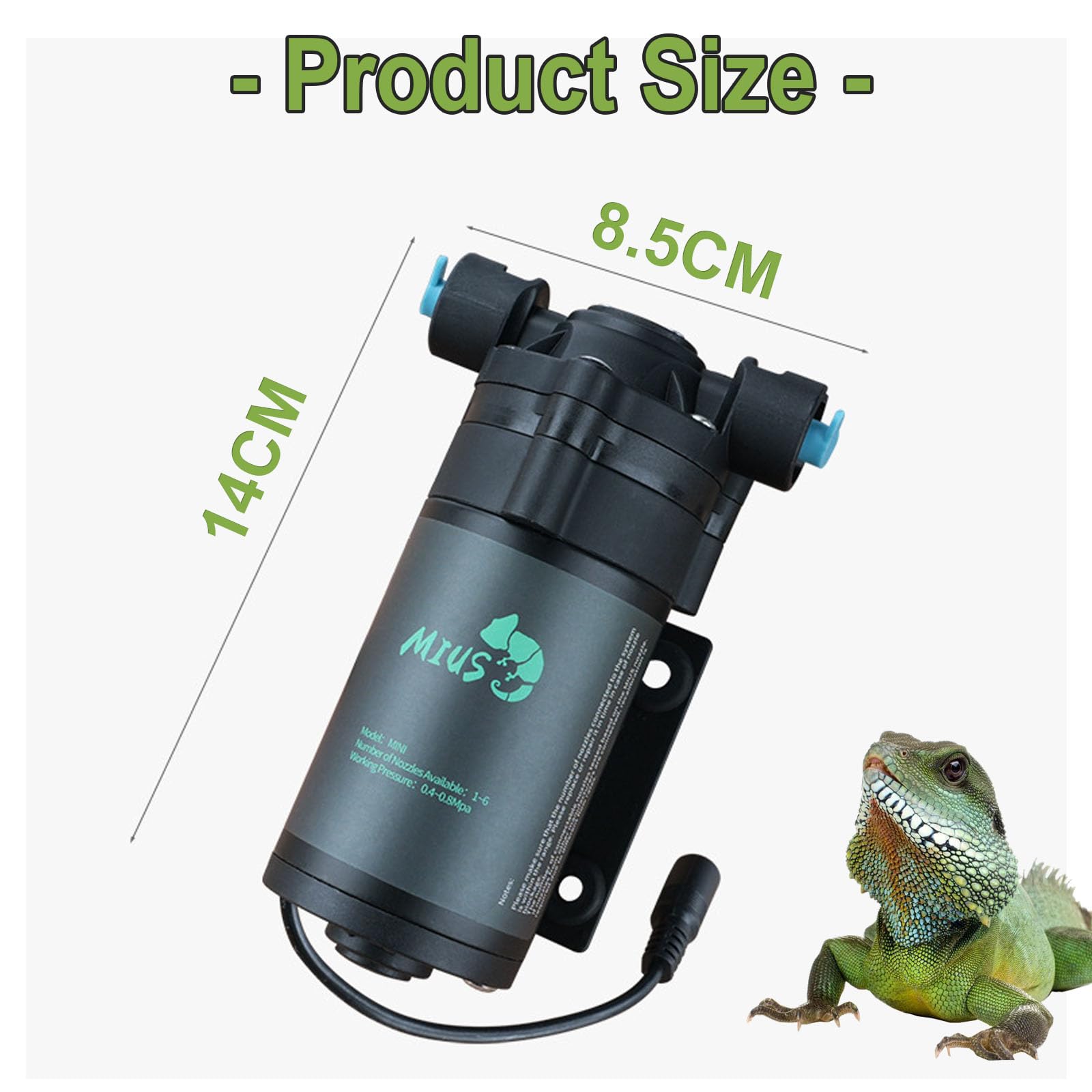 Aisny Umidificatore Terrario, Umidificatore per Rettili Anfibi Humidifier con 6 Accessori Spray Nebulizzatore Acqua per Terrari Nebulizzatore Terrario per Piante Paludario Allevamento