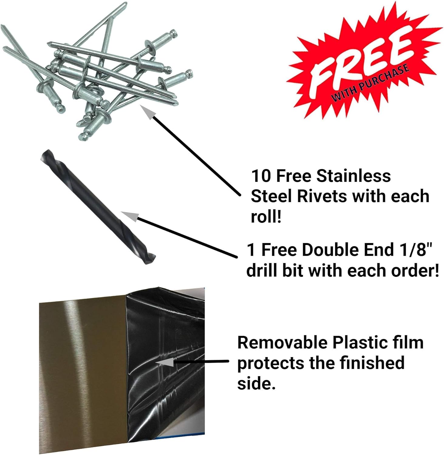 Grеаtеѕt Prоduсt EAGLE 1: 26 Gauge General Use or Roofing Flashing Rolls - DIY or Contractors (Stainless Steel, 18 in x 10 FT)