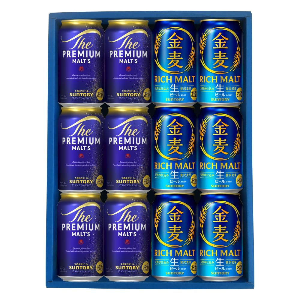 金麦 冬の味350ml×24缶 プレモル ビール350ml×6、500ml×4 Amazon.co.jp: 【ギフト用】サントリー プレモル・金麦セット 350ml缶