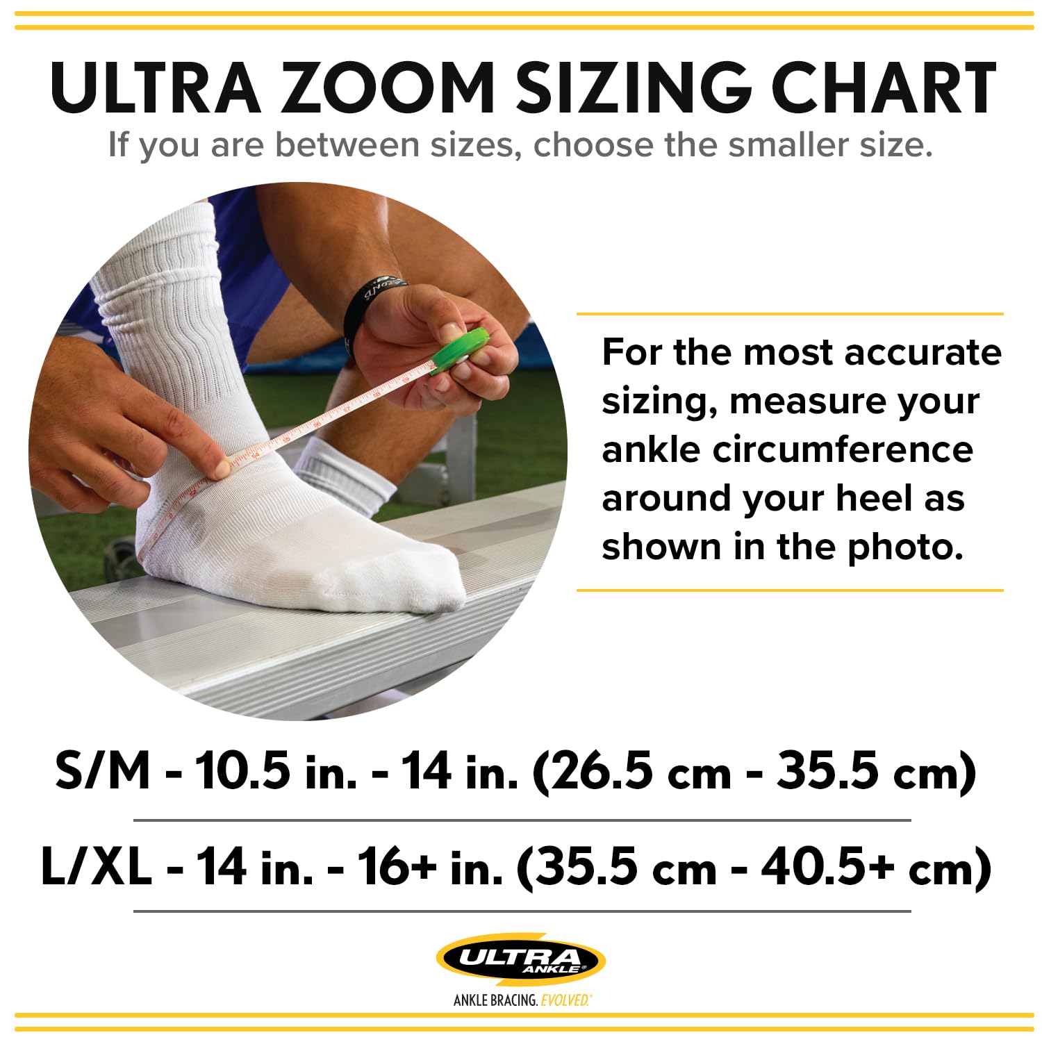 Ultra Zoom Ankle Brace para prevención de lesiones en el tobillo y/o leve a moderada tobillo inestabilidad - Zoom BLK-S/M, Negro