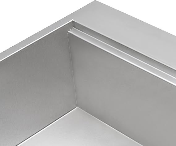 Ruvati 23 x 20 inch Camper Van Workstation Drop-in Topmount Bar Prep Kitchen Sink 16 Gauge Stainless Steel - RVH8203