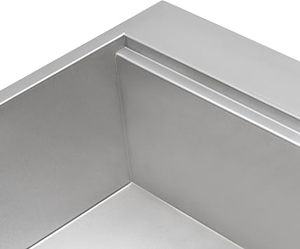 Ruvati 23 x 20 inch Camper Van Workstation Drop-in Topmount Bar Prep Kitchen Sink 16 Gauge Stainless Steel - RVH8203