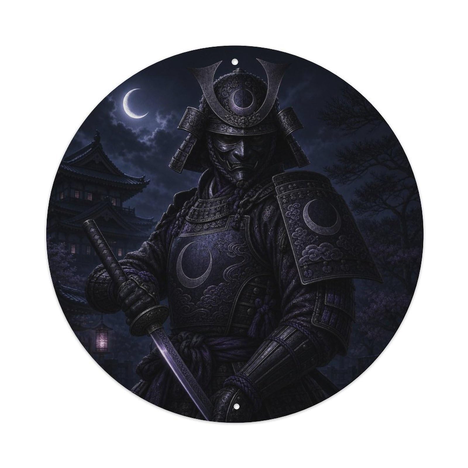 Olyhtr 8X8inch Classic Style Crimson Onyx Shadow Reverse Grip Stance Warrior Seal Metal Tin Sign