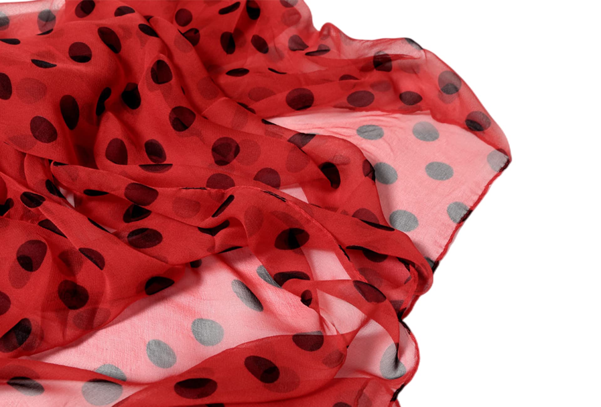 FAIRYGATE Pañuelos para el cuello para mujer de gasa, bufanda de seda ligera, bufandas de verano modernas y elegantes para mujeres 63 x 20 Inch