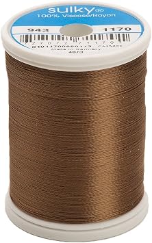 Sulky Of America 268d 40wt 2-Ply Rayon Thread, 850 yd, Light Brown