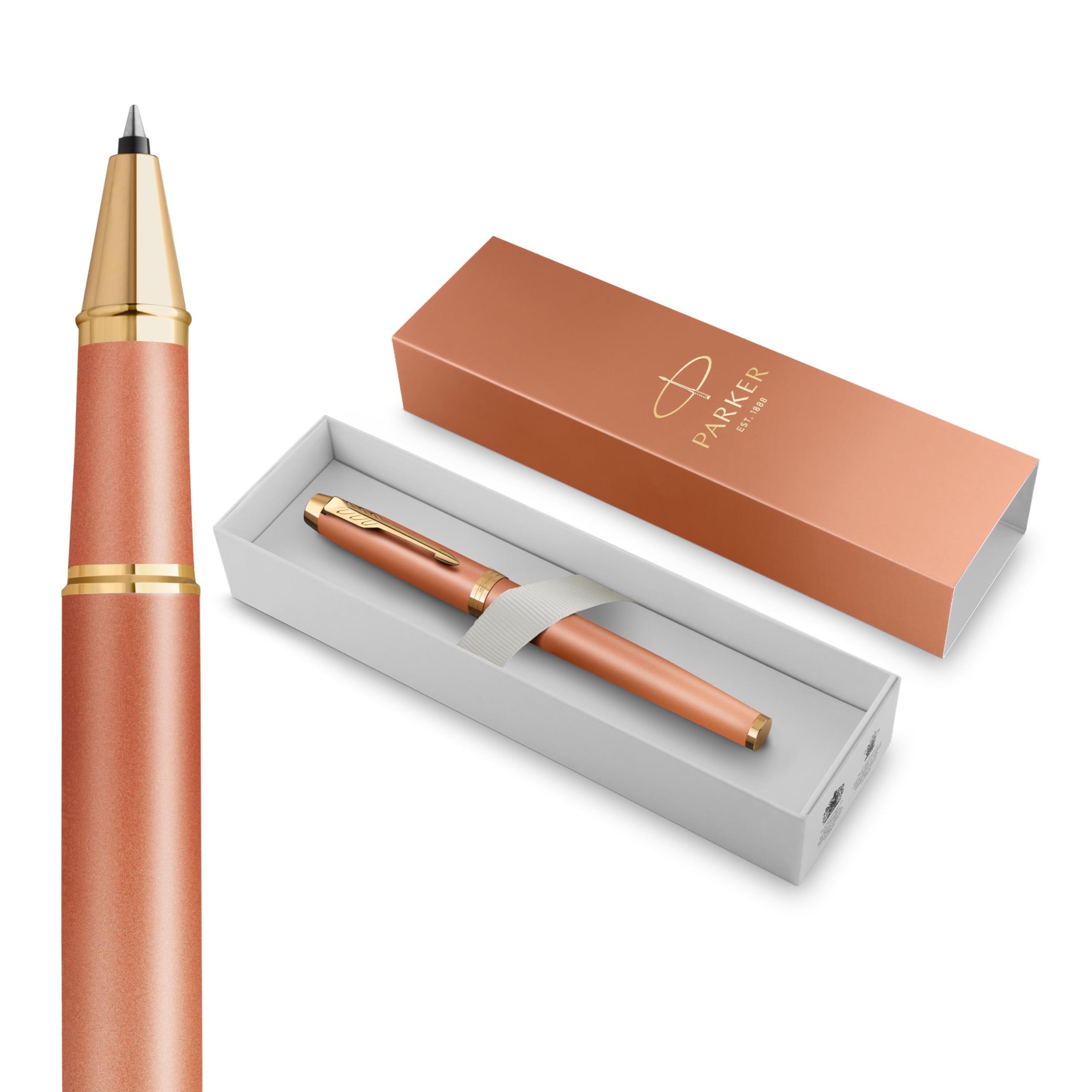 Parker IM Writing Rituals Rollerball Pen, Rituals Orange Gold Trim