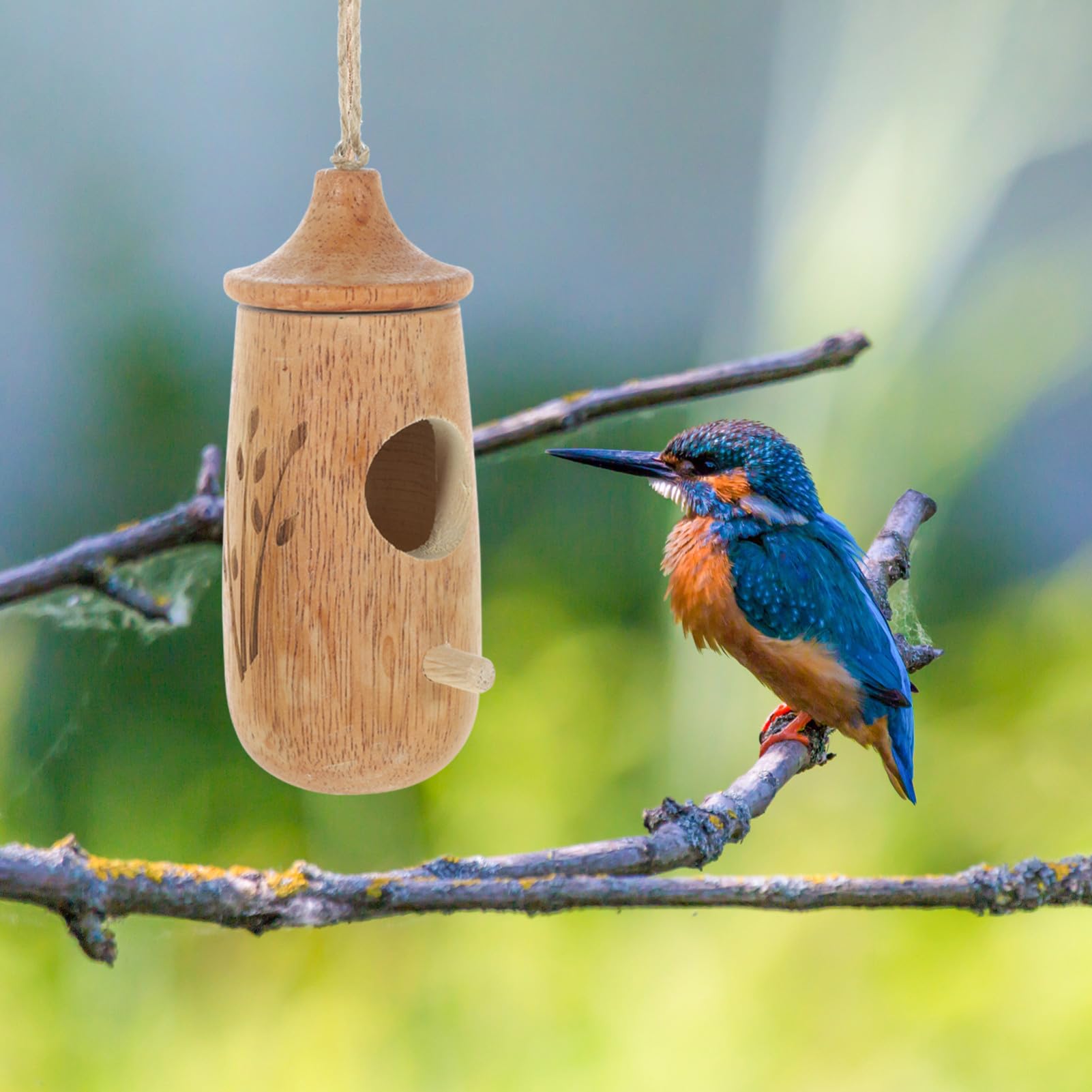 minkissy 2stücke Hängender Vogelfutterspender Für Garten Balkon Robuster Futterspender Für Wildvögel Dekorative Gartenidee Zum Anlocken Von Vögeln Spielzeug Für Gefiederte Freunde