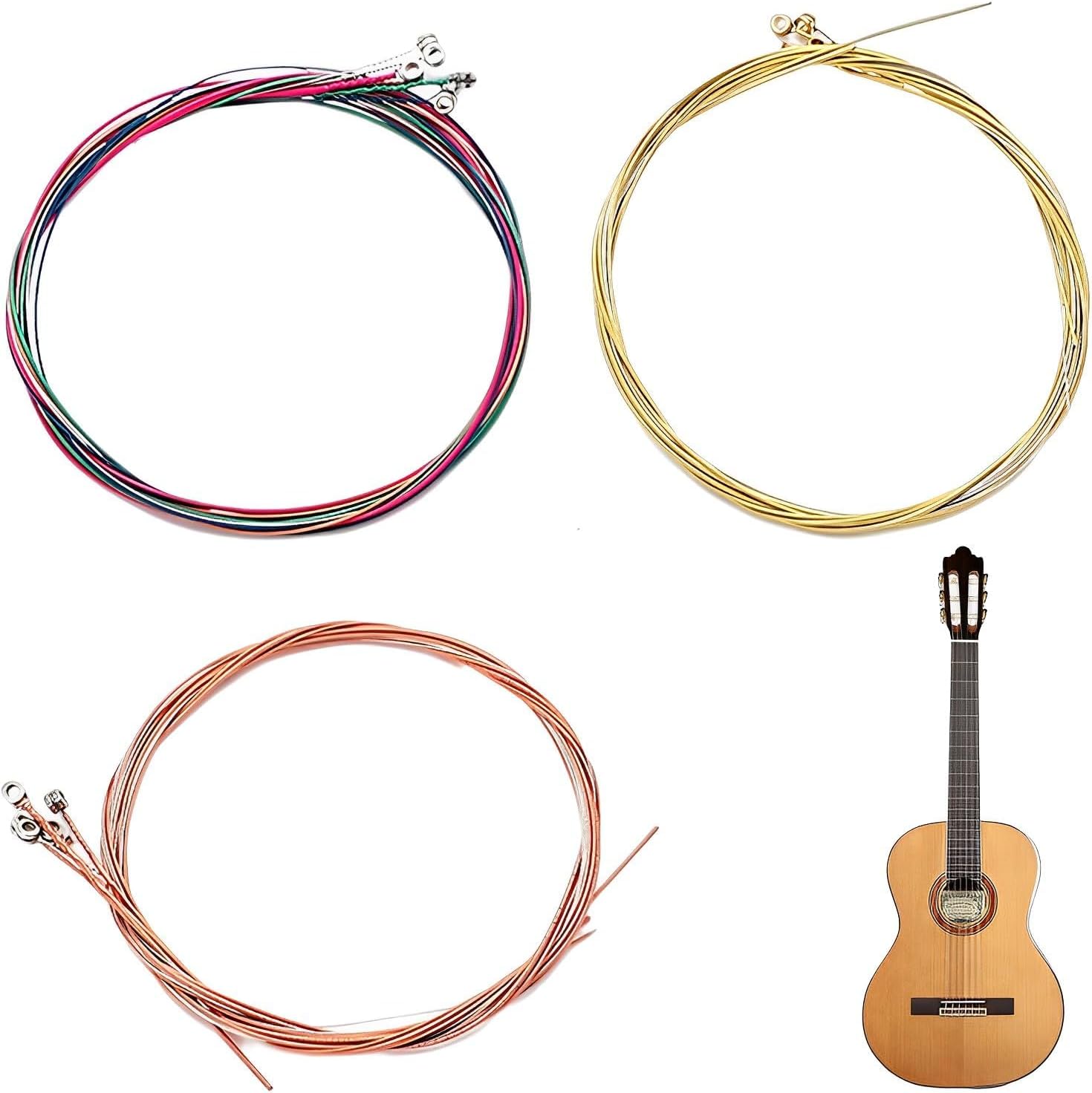 3 Sets of 18 Guitar Strings, Acoustic Guitar Strings, Guitar Strings