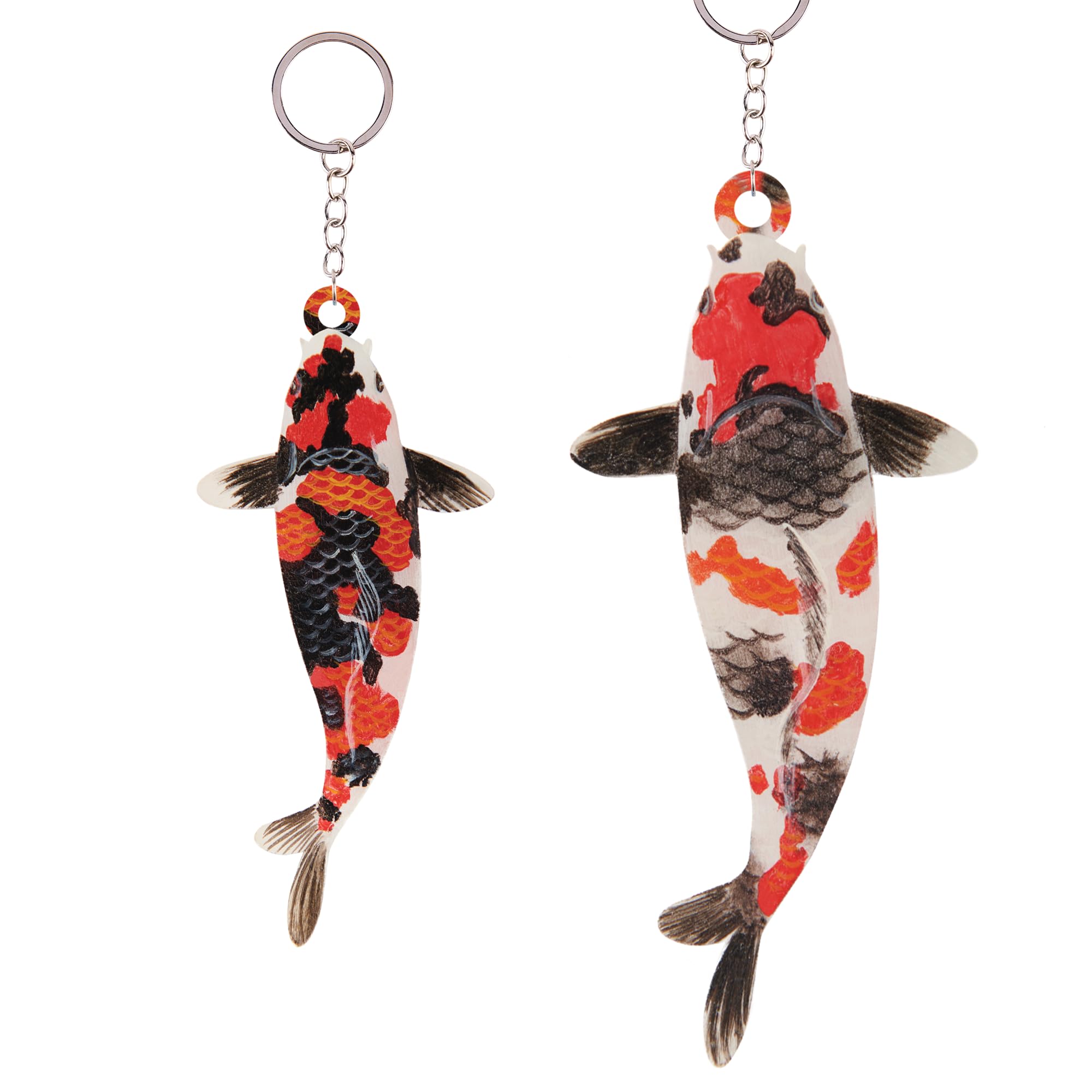 Handmade Koi Fish Keychain - Excellent for Fish Lovers - Unique Key Ring & Present - Collectibles & Accessories