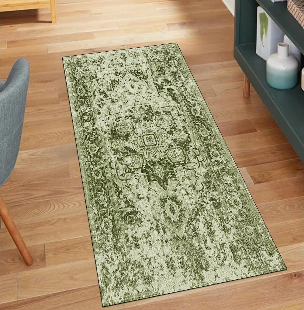 Alfombra para pasillo cian de 120x160 cm que transforma tu hogar con su encanto vintage