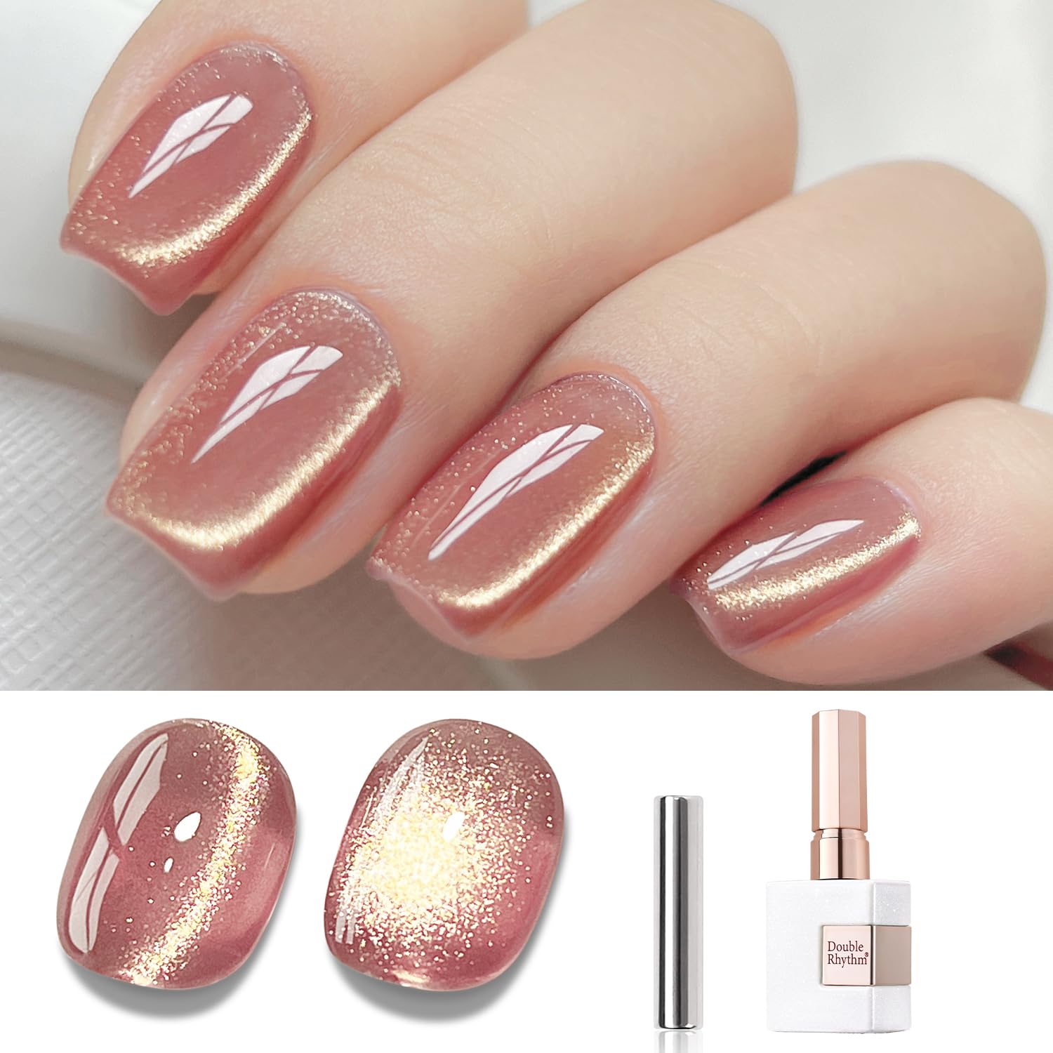 Double Rhythm 15ML Ice Glass Cat Eye Gel Polish with