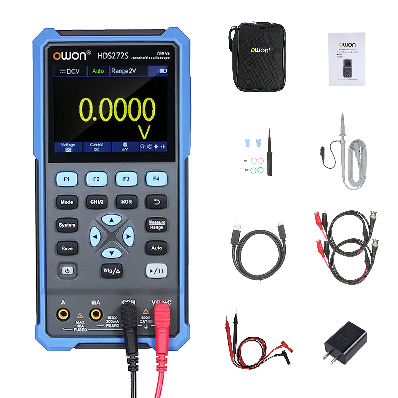 OWON HDS272S 3 in1 Handheld Digital Oscilloscope Waveform
