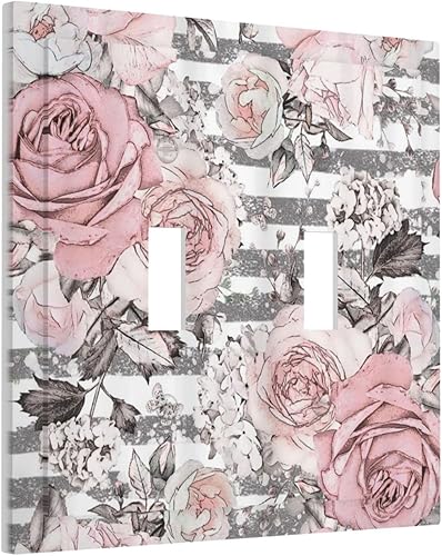 Miniatura 117 de Puerta de castillo de madera de mediados de siglo, estilo griego, cubierta de interruptor de luz de palanca individual, placa decorativa de pared