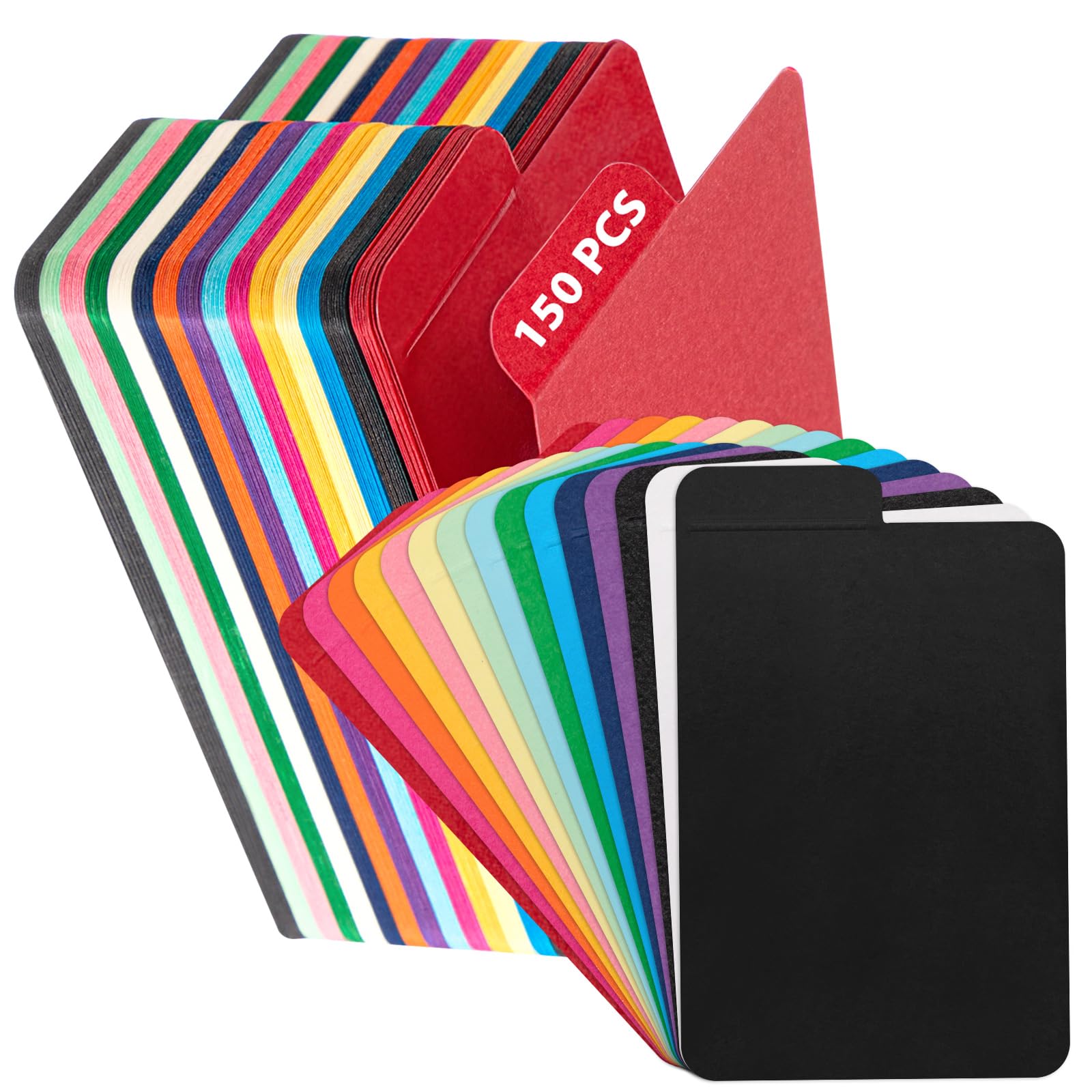 Marspark Card Dividers for Storage Box, 150 Pcs, 15 Colors