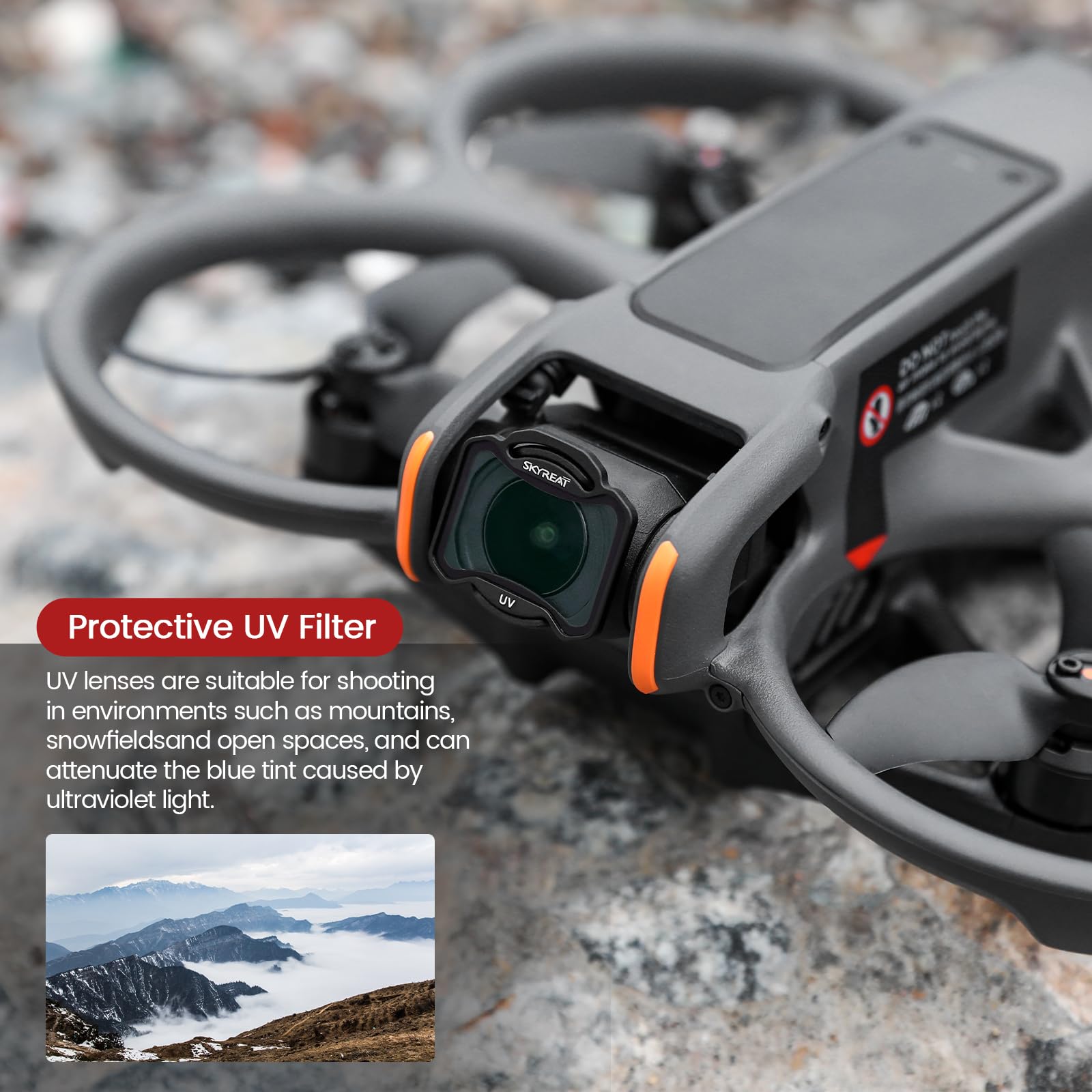 Skyreat Avata zestaw filtrów 2 ND, obiektyw kamery o neutralnej gęstości, 5-pak filtrów UV, ND8, ND16, ND32, ND64 do akcesoriów do dronów DJI Avata 2
