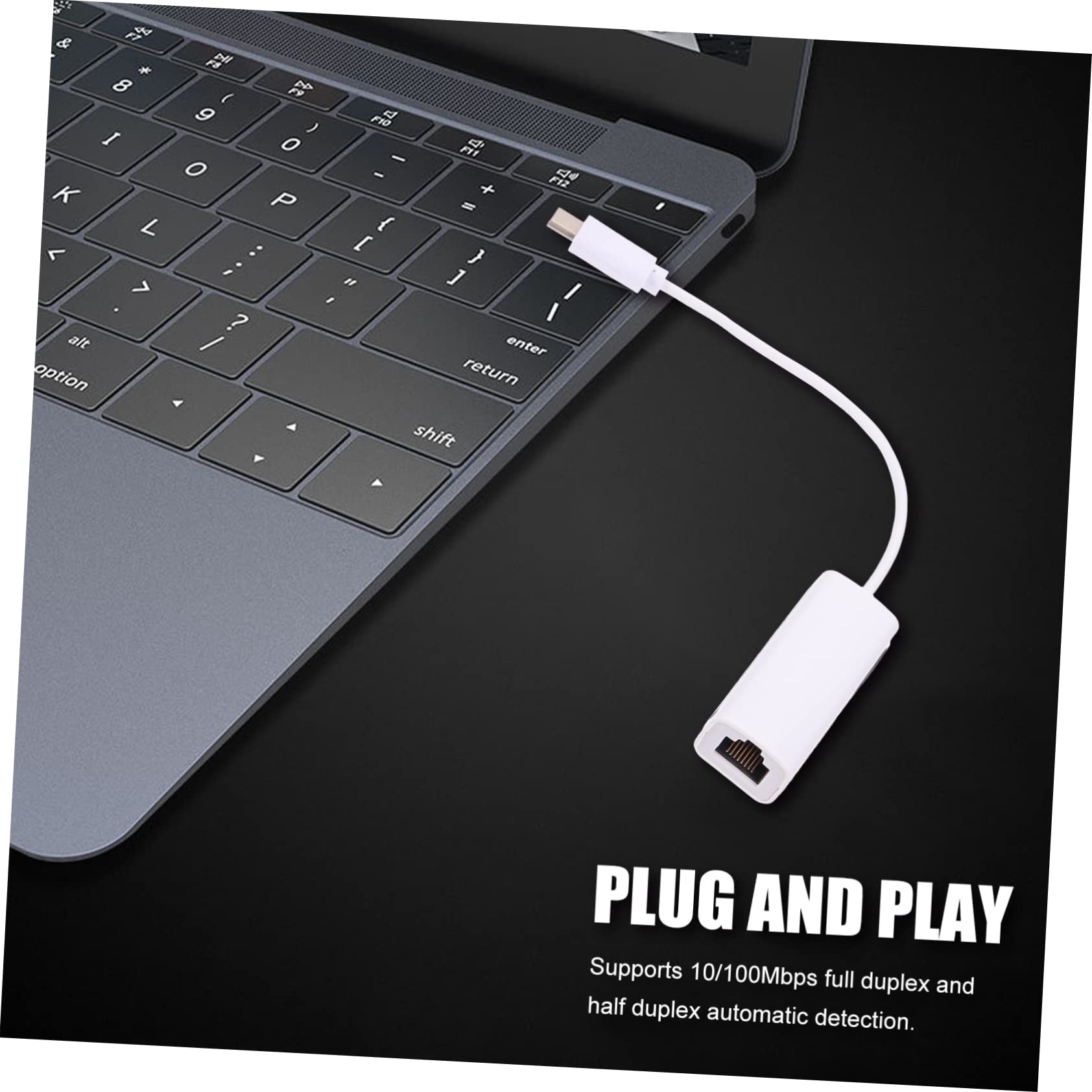 TEHAUX 1pc USB Ethernet for Compact Type Wired USB Network Converter Portable Design for Business and Home Use