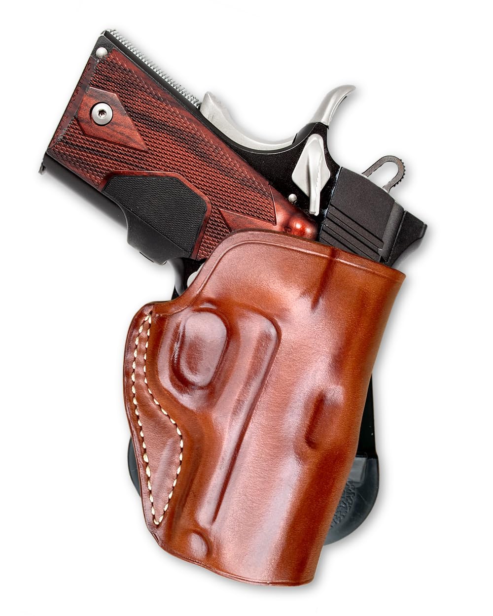 Masc Premium Leather OWB Paddle Holster for Ultra Crimson Carry II .45ACP 3-inch, Right-Hand Draw, Brown #1469#