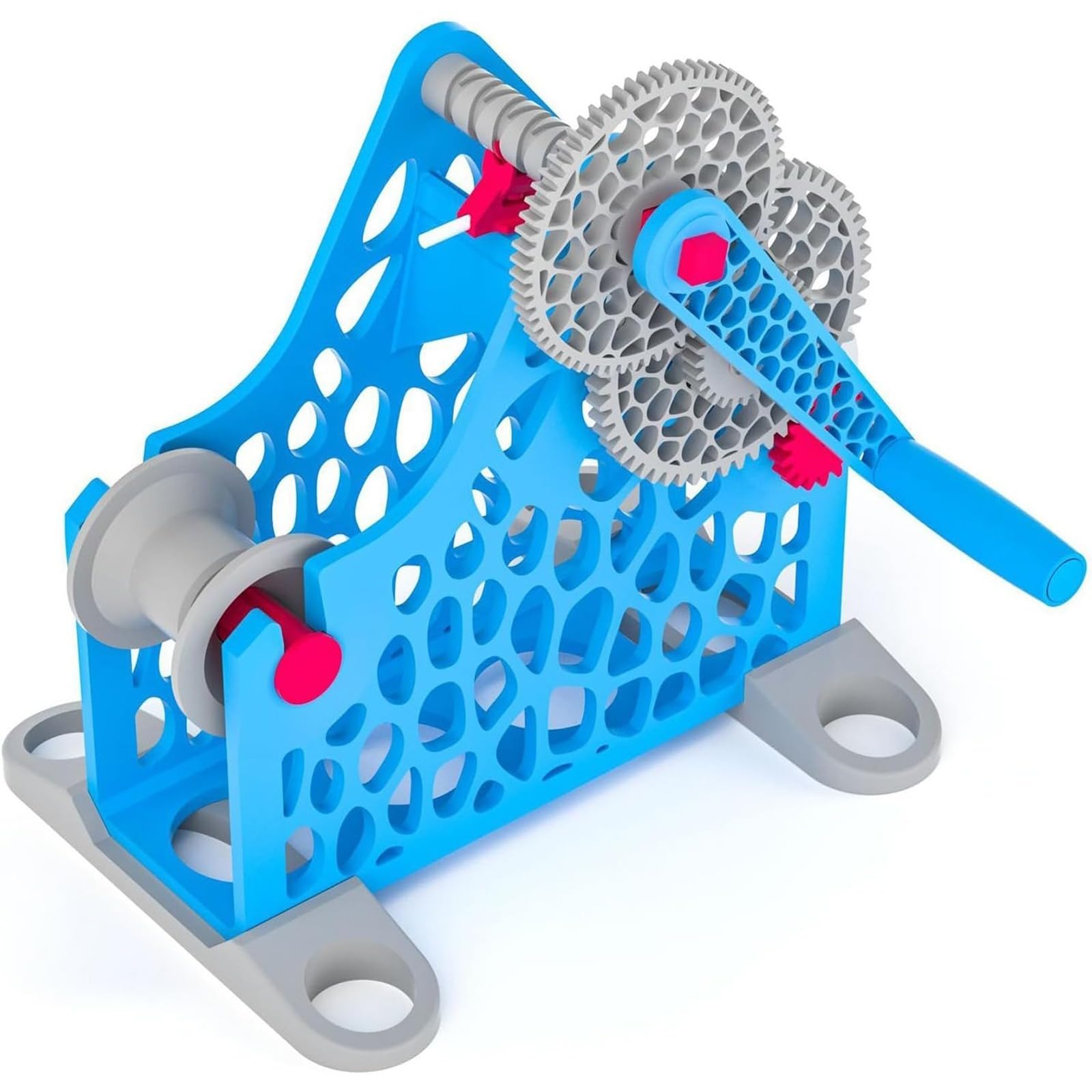 3D-Drucker-Filamentaufroller, manueller Spulenwickler, modulares Design für ordentliches Aufziehen, kompatibel mit 1-kg-Filamentspulen, ideal für 3D-Druck- und Textilprojekte