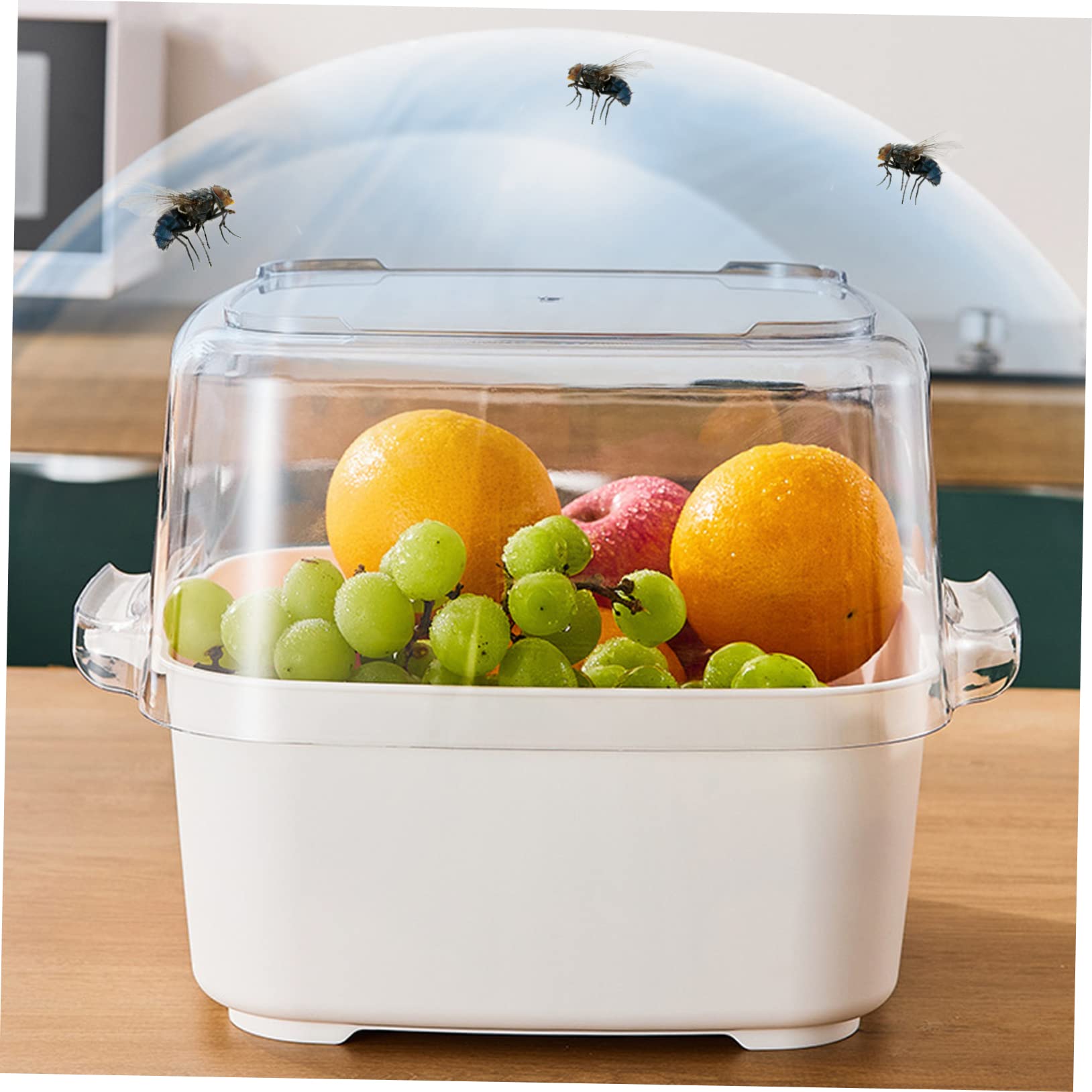 Zerodeko Küchensieb Aus Strapazierfähigem Zum Schnellen Abtropfen Von Obst Und Gemüse Abtropfkorb Mit Gleichmäßig Verteilten Abflusslöchern Vielseitiger Küchenbehälter Für