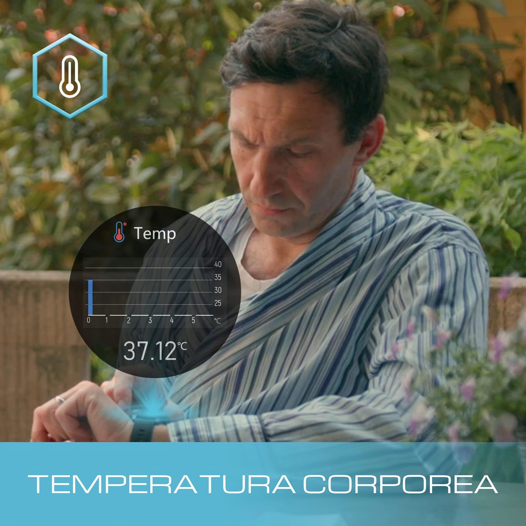 SIMPLO - Smartwatch Uomo e Donna - Monitoraggio Salute e Fitness | ECG portatile combinato con PPG - Saturimetro | SIMPLO premium senza costi per un anno - monitoraggio salute da un medico 24/7