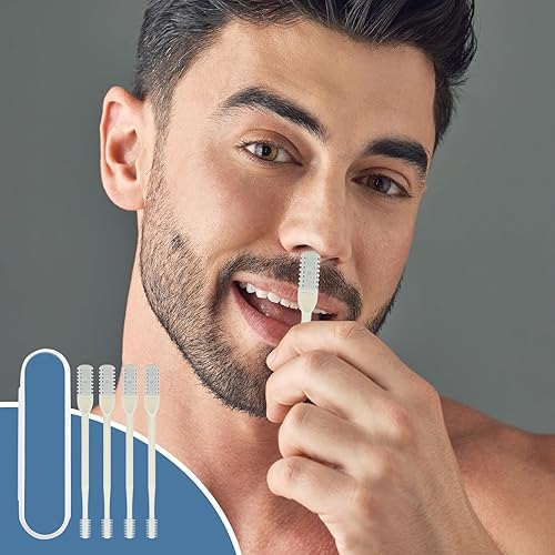 2-in-1 Nasal Hair Trimmer 360° Rotating Nose Hair Cutter