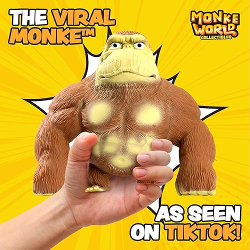 Miniatura 2 de MonkeWorld Juguete elástico de mono de tendencia original 2023, para niños y adultos, juguetes para aliviar el estrés, idea de regalo de TikTok,