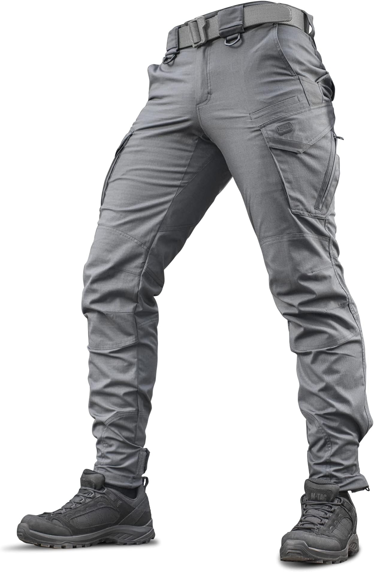 M-Tac Aggressor Flex Tactical Cargo Pants for Men – Durable Rip-Stop Cargo Work Trousers with Reinforced Knees, Stretch Fit