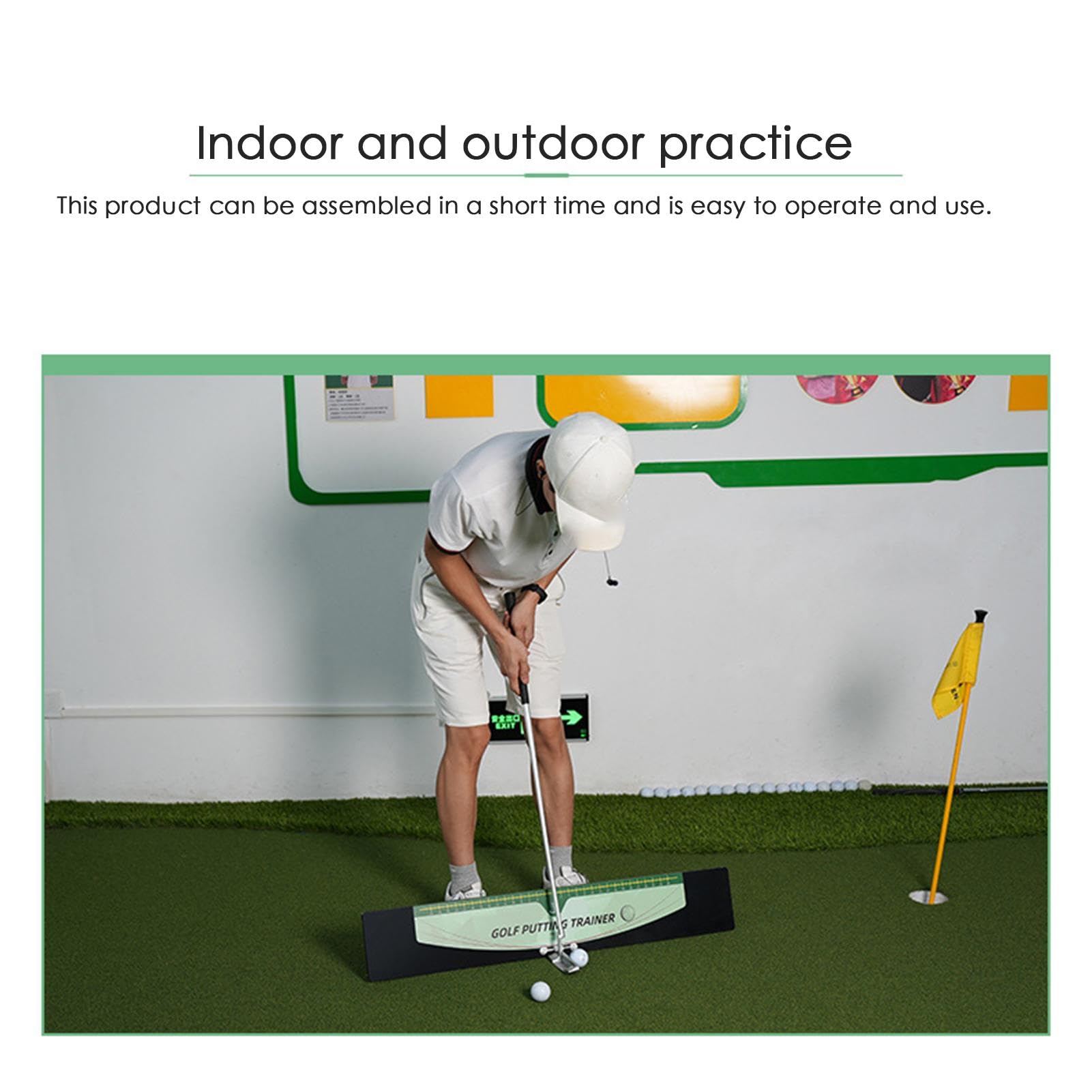 Tragbarer Putting Trainer - Golf Übungswerkzeug Für Zu Hause