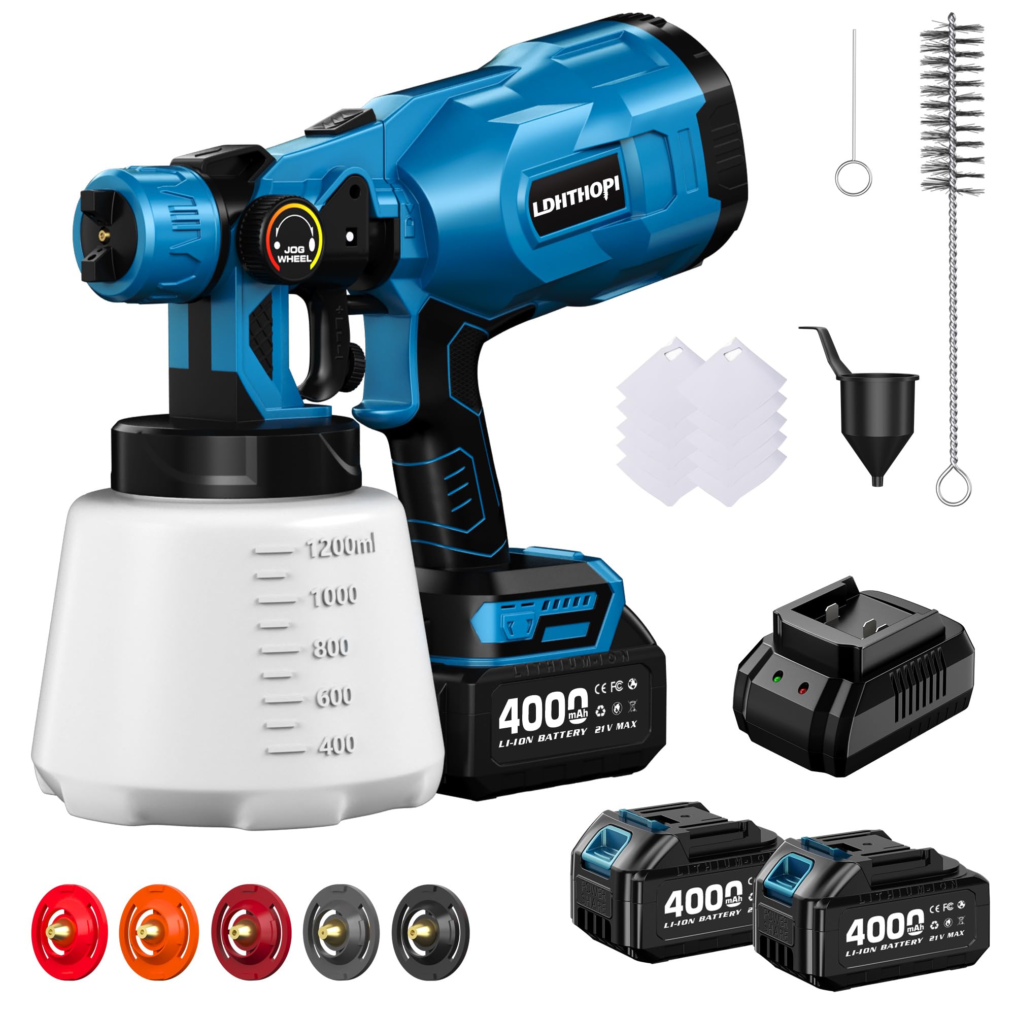 LDHTHOPI Cordless 2-Battery