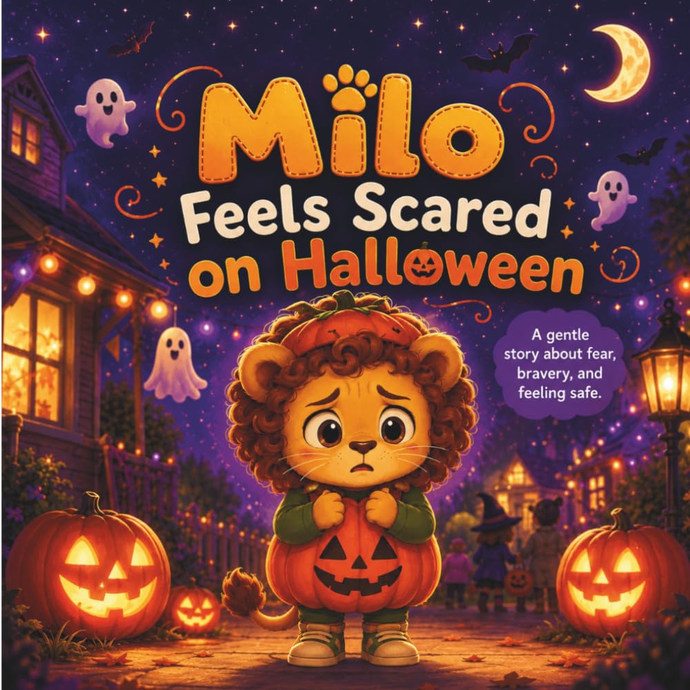 Milo Feels Scared on Halloween: A Gentle Story About Fear, Bravery, and Feeling Safe (Milo Emotional Skills Series)