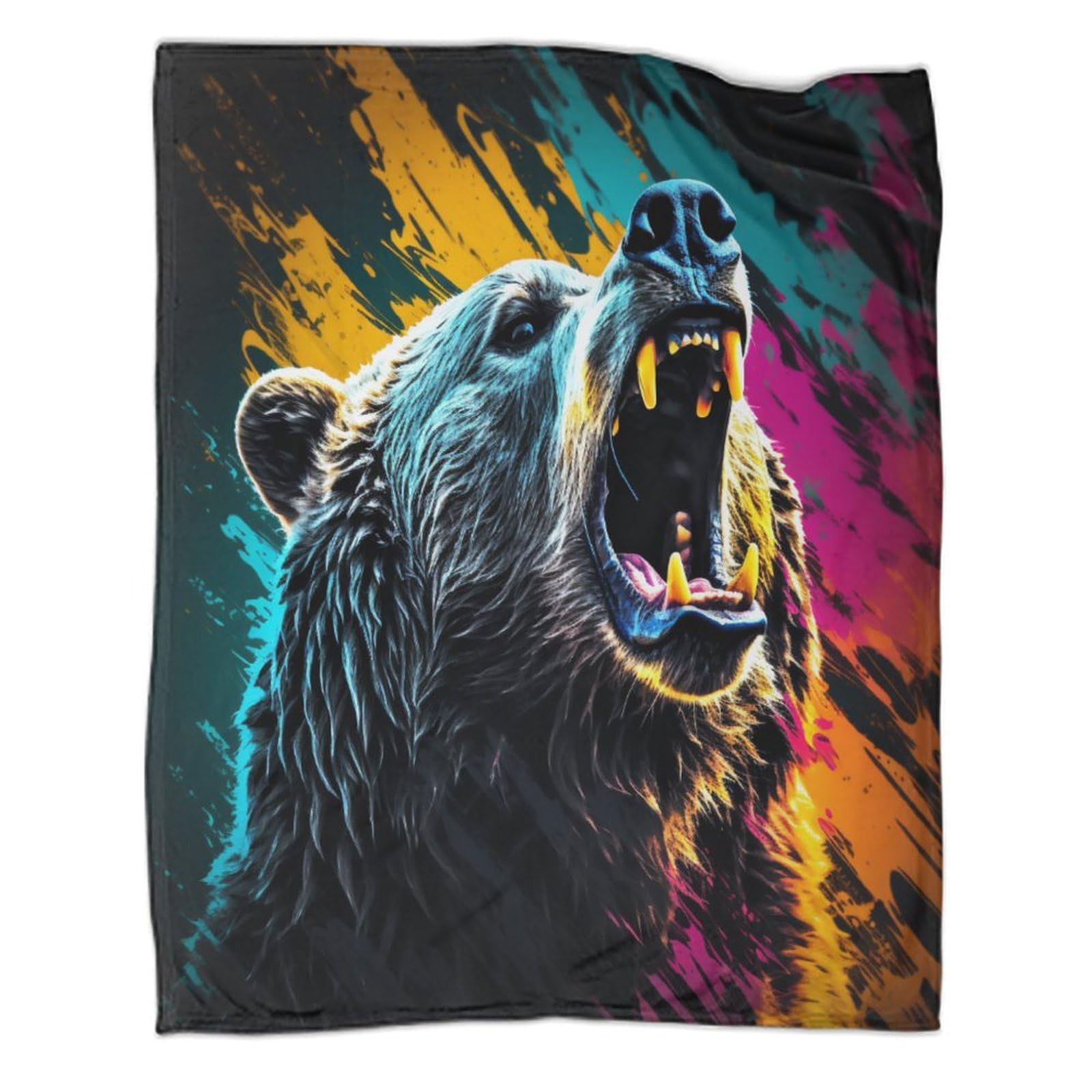 Koc polarowy, flanelowy, miękki, przytulny, gruby, ciepły, puszysty, oddychający, 3D, na kanapę, łóżko, dla dzieci, nastolatków, dorosłych, 150 x 200 cm